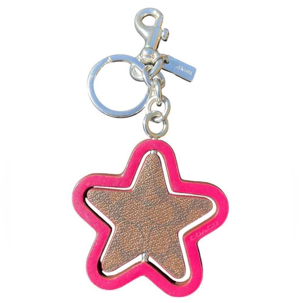 Coach Spinning Star Bag Key Ring Charm